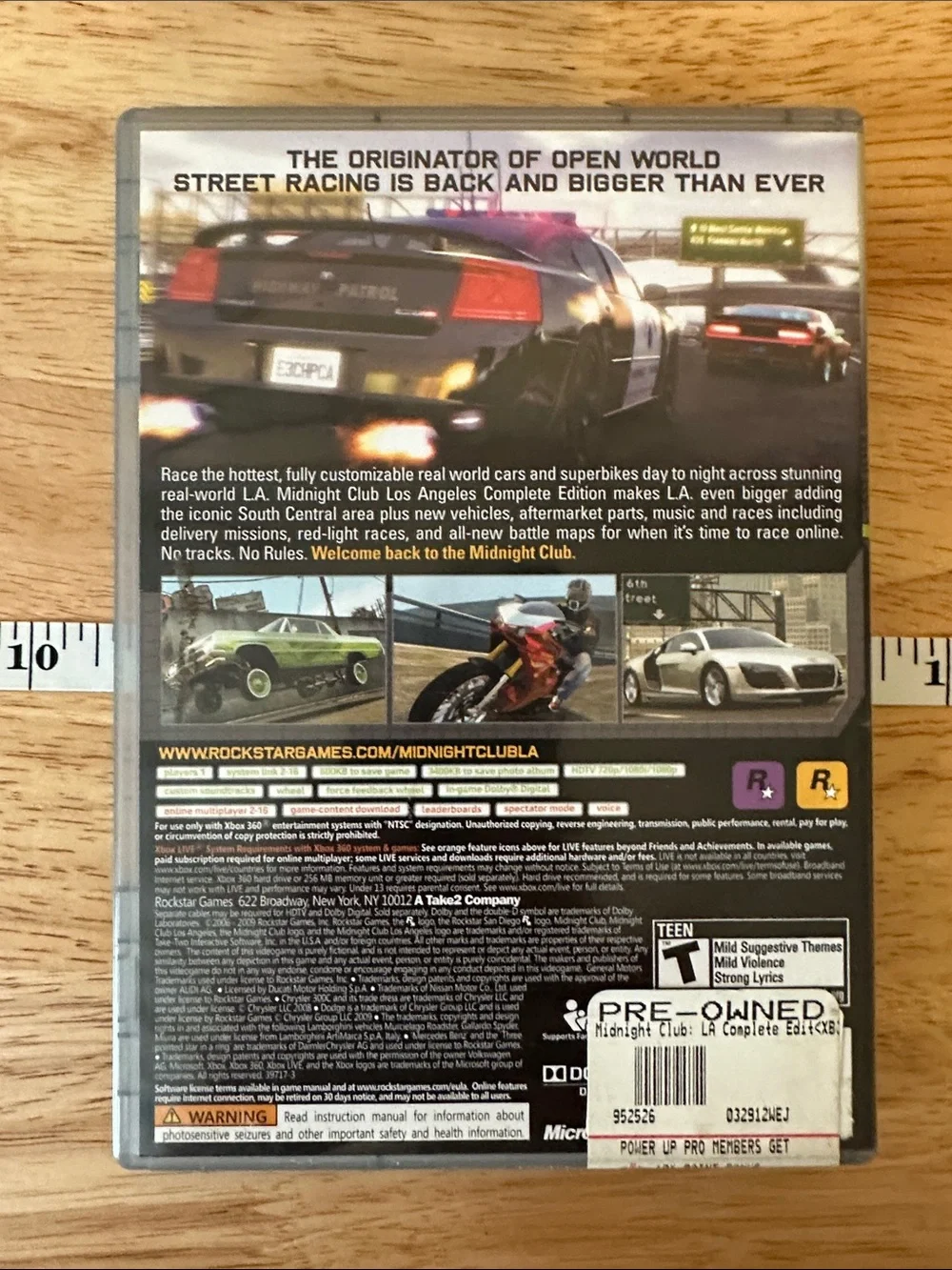 Rockstar Midnight Club: Los Angeles Complete Edition for Xbox 360 - White